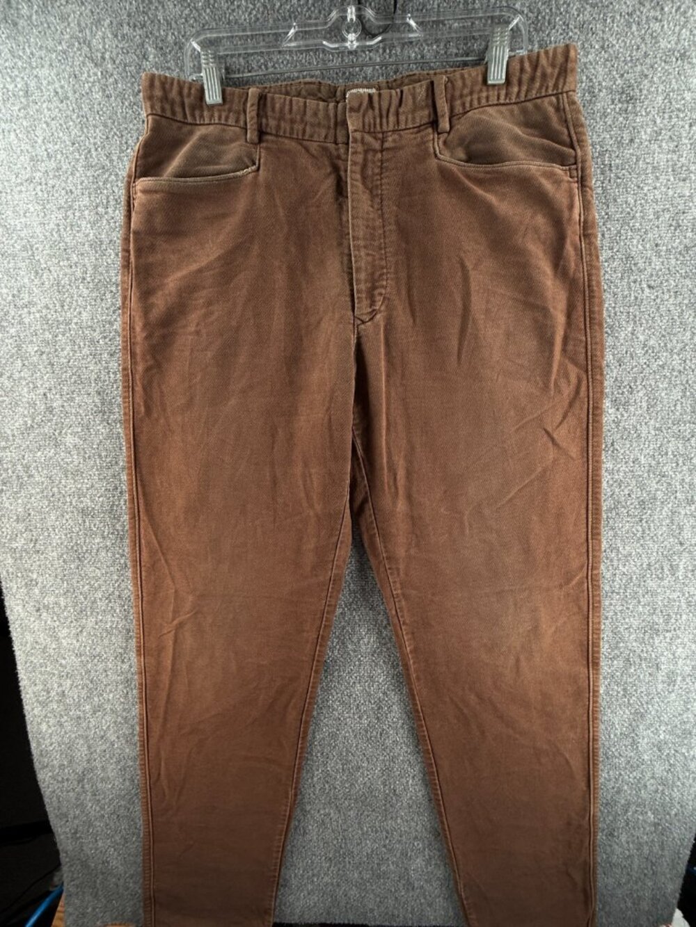 VTG C.P. Company Brown Twill Soft Pants Italy Cotton Blend 52 Pockets ACTL 34X34